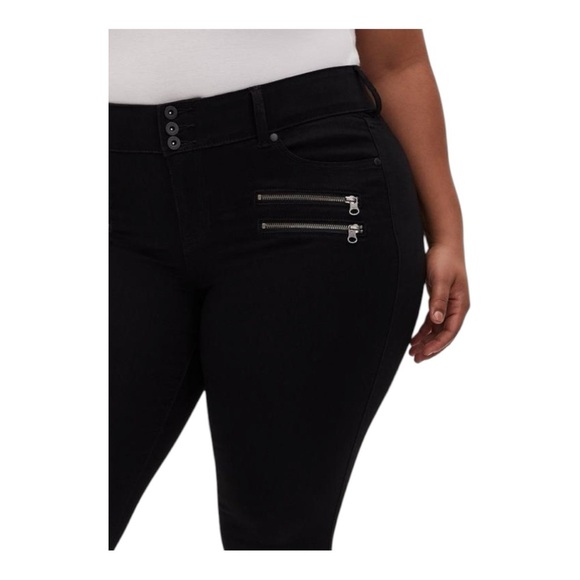 Torrid SuperSoft Stretch High-Rise Jeggings Olive Green Plus-Size 26S - Picture 12 of 13